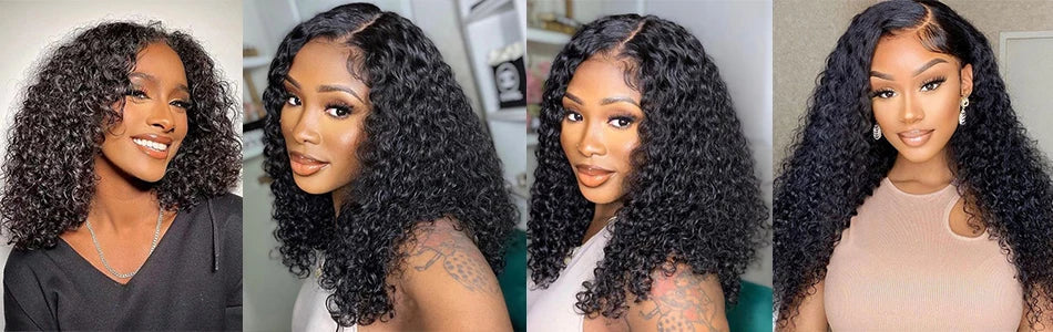 12A 100% Human Hair Water Wave Brazilian Virgin Hair Wig 200% Density 5X5 Water Curly Lace Closure Glueless Wig with Baby Hair