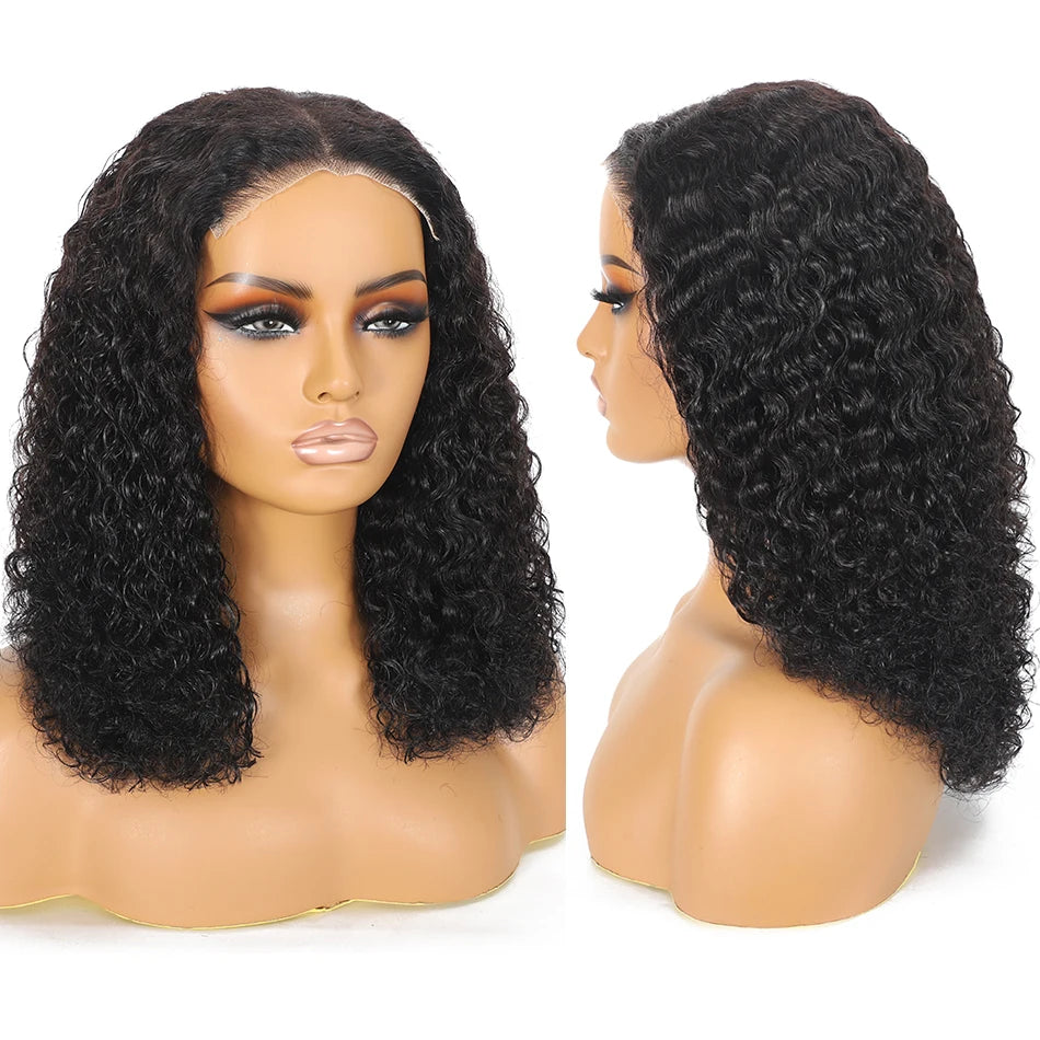 12A 100% Human Hair Water Wave Brazilian Virgin Hair Wig 200% Density 5X5 Water Curly Lace Closure Glueless Wig with Baby Hair